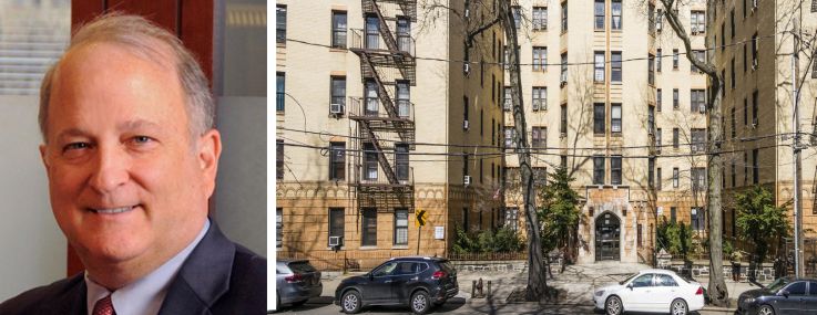 Longacre Group's Peter Hungerford, PGIM Real Estate's Tom Goodsite and 3881 Sedgwick Avenue, The Bronx.