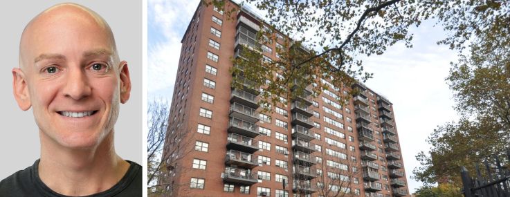 Rick Gropper, founding principal of Camber Property Group, and 880 Thieriot Avenue, The Bronx.