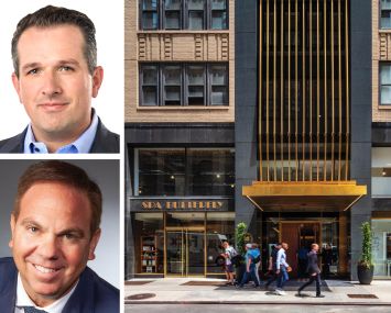 Riveron CEO Sam Shaw, Marx Realty President and CEO Craig Deitelzweig, and 10 Grand Central.