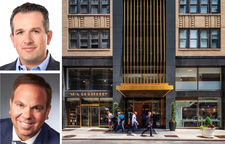 Riveron CEO Sam Shaw, Marx Realty President and CEO Craig Deitelzweig, and 10 Grand Central.