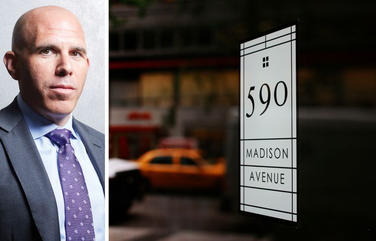 RXR CEO Scott Rechler and 590 Madison Avenue.