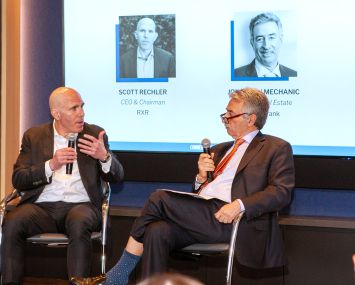 Scott Rechler (left) and Jonathan Mechanic speak at the Commercial Observer State of Office Forum.