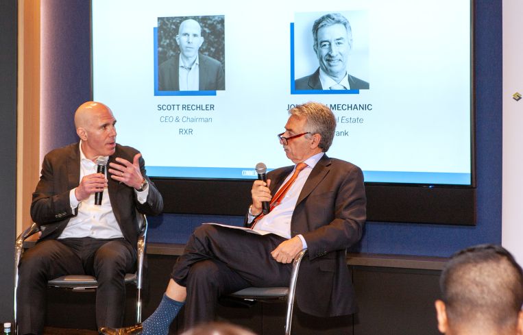 Scott Rechler (left) and Jonathan Mechanic speak at the Commercial Observer State of Office Forum.