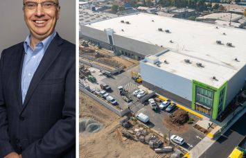 North Palisade Self Storage Managing Partner Steve Cobbs and 1920 Randolph Street, Huntington, Calif.