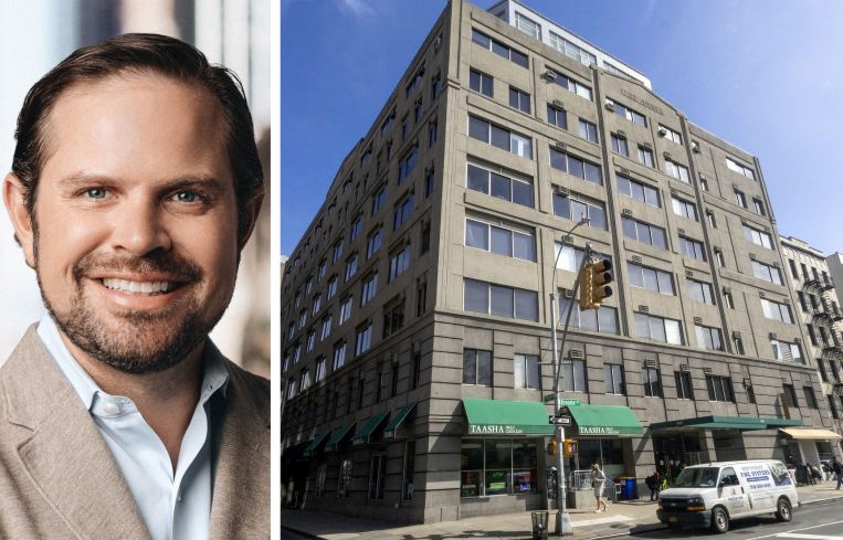 Cushman & Wakefield's Steven Soutendijk and 100 Kenmare Street.