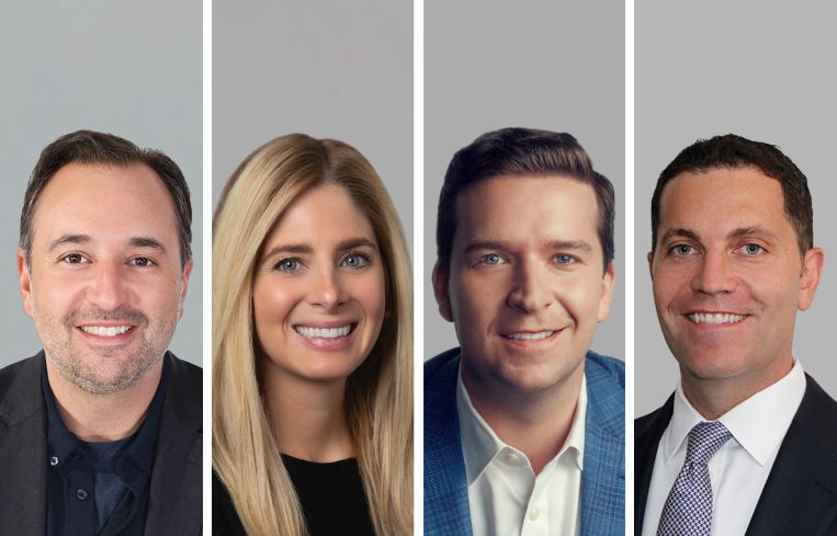 Headshots of four people side by side.
