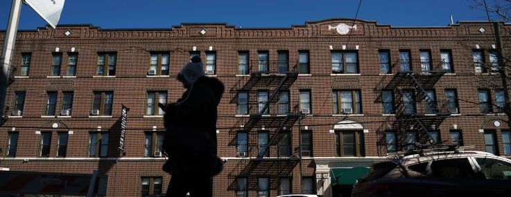 An apartment building in Queens.