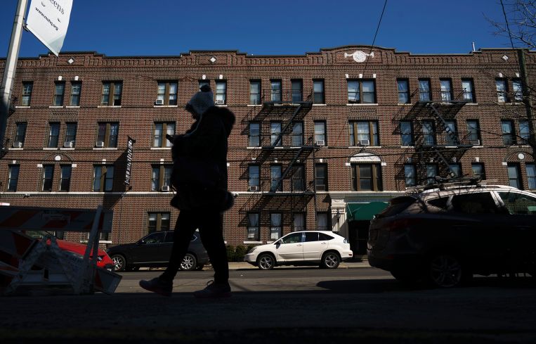 An apartment building in Queens.