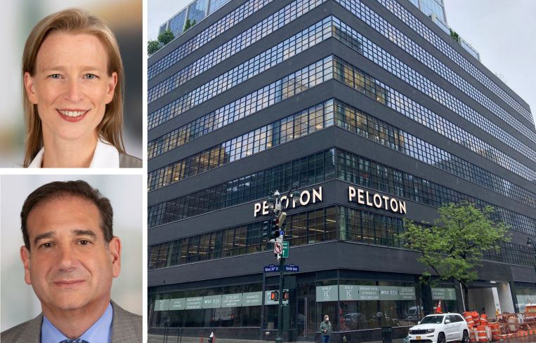 Savills' Allyson Bowen and Erik Schmall, and 441 Ninth Avenue.