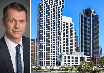 Brian Kingston, executive chair of Brookfield's Real Estate business, and 1 Eagle Street (center).