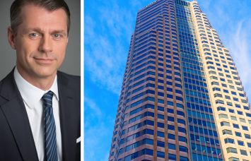 Brookfield's Brian Kingston and Figueroa at Wilshire Tower in Downtown Los Angeles.