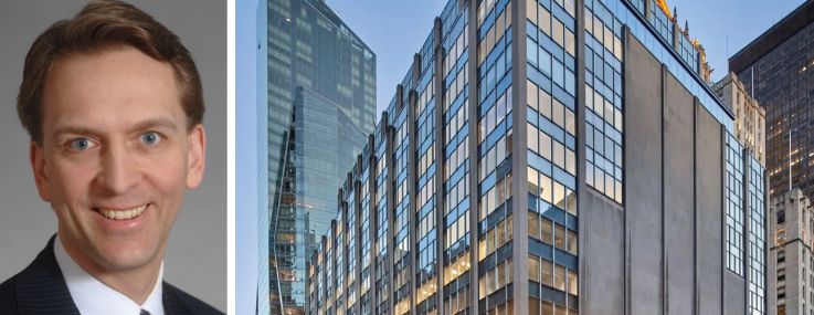 Brookfield CEO Bruce Flatt and 63 Madison Avenue.