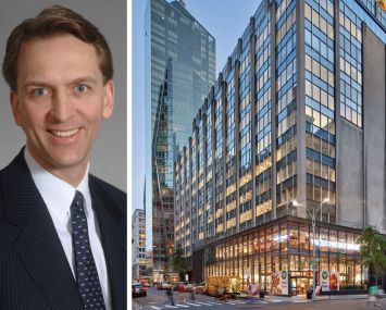 Brookfield CEO Bruce Flatt and 63 Madison Avenue.