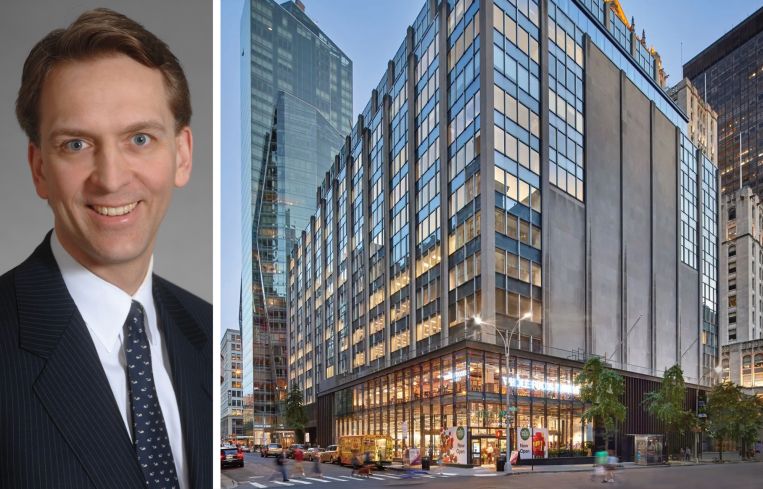 Brookfield CEO Bruce Flatt and 63 Madison Avenue.