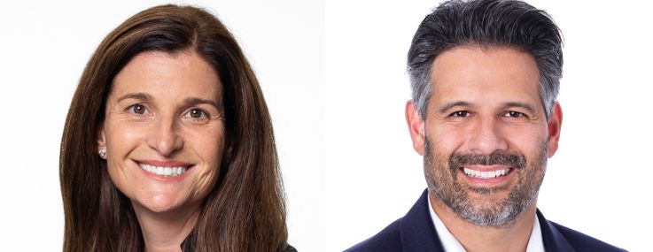 Carrie Van Syckel of L+M Fund Management and Marcos Alvarado of Sixth Street.
