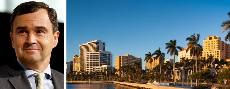 JLL President and CEO Christian Ulbrich and West Palm Beach, Fla.
