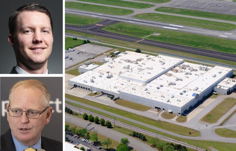 Newmark's Christopher Kramer; Blue Origin's Dave Limp; and 646 James Record Road, Huntsville, Ala.
