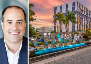 Josh Dinstein, CRC senior vice president of commercial acquisitions, and City Place Doral, Doral, Fla.