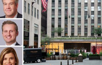 RXR's Dan Birney, Walter Rooney, and Heidi Steinegger, and 75 Rockefeller Center.