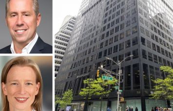 David Falk of Newmark, Allyson Bowen of Savills, and 1166 Avenue of the Americas.