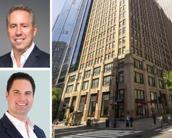 Newmark's David Falk, CBRE's Jared Freede, and 180 Madison Avenue.