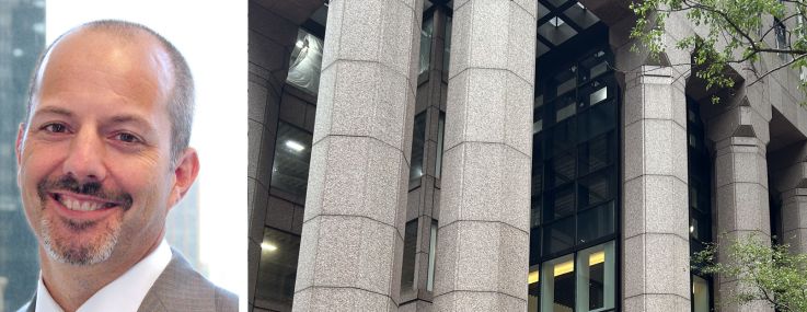 CBRE's Eric Gelber and Jordan Kaplan, and 31 West 52nd Street.