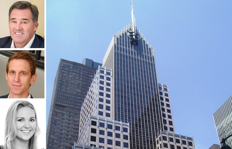 Frank Doyle, David Kleiner and Carlee Palmer of JLL, and 320 Park Avenue.