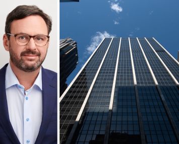 Surmount CEO Glen Kunofsky and 1185 Avenue of the Americas.