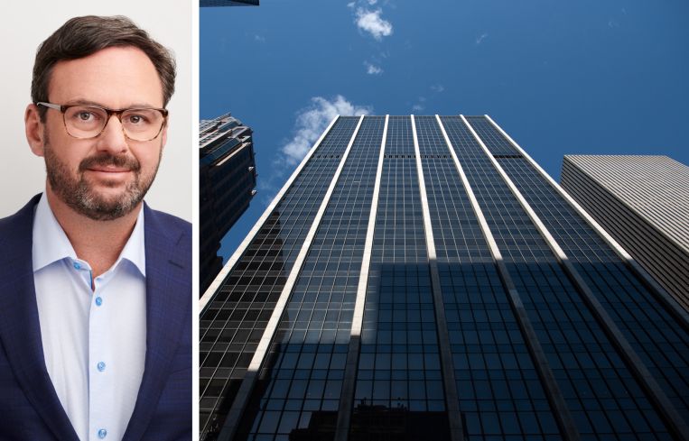 Surmount CEO Glen Kunofsky and 1185 Avenue of the Americas.