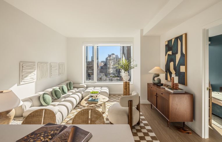 The building is on the edge of Manhattan’s Hudson Yards neighborhood, which has been undergoing a dramatic transformation since 2012.