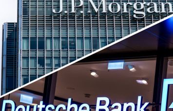 JP Morgan Chase and Deutsche Bank logos.