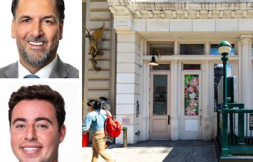 Meridian Retail's James Famularo and Jordan Langer and 738 Broadway.