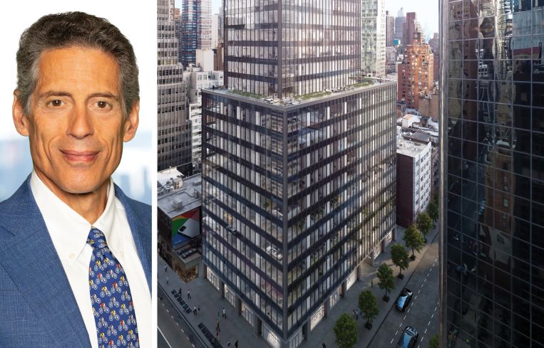 The Durst Organization's Jody Durst and 825 Third Avenue.