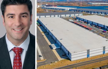 Cushman & Wakefield's John Alascio and Linden Logistics Center in Linden, N.J.