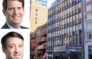 Avison Young's John Ryan III and Peter Gross, and 210 East 86th Street.