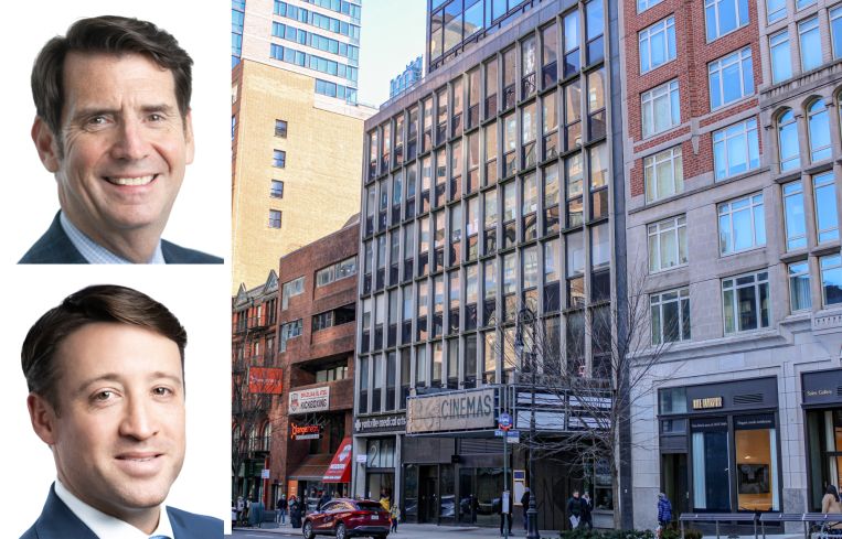 Avison Young's John Ryan III and Peter Gross, and 210 East 86th Street.