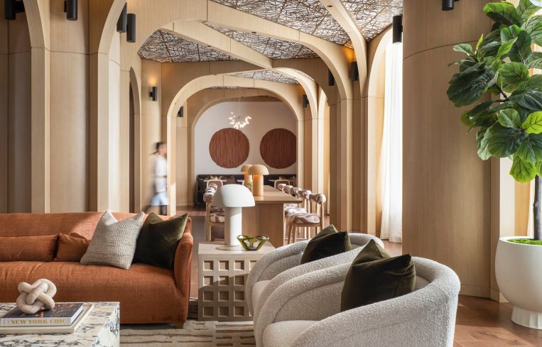 The coworking amenity is really designed to be a communal living room for the building.