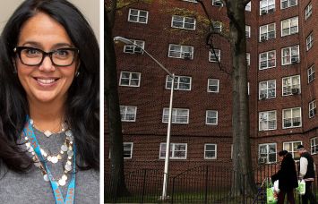 New York City Housing Authority CEO Lisa Bova-Hiatt and Eastchester Gardens in The Bronx.