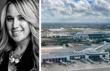 Lissette Calderone, CEO of Neology Group, and Miami International Airport.