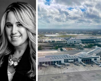 Lissette Calderone, CEO of Neology Group, and Miami International Airport.
