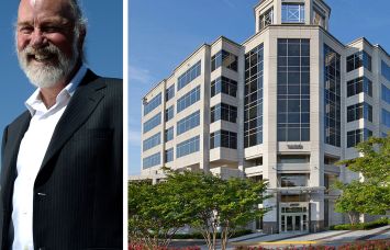 Real Capital Solutions CEO Marcel Arsenault and 1600 International Drive, McLean, Va.