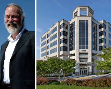Real Capital Solutions CEO Marcel Arsenault and 1600 International Drive, McLean, Va.