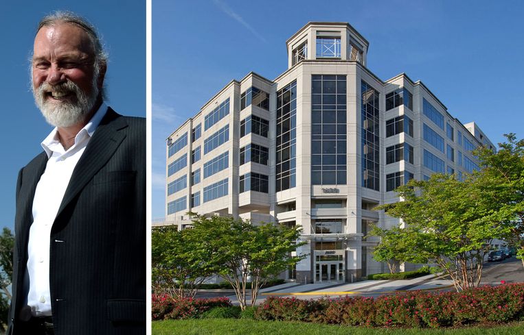 Real Capital Solutions CEO Marcel Arsenault and 1600 International Drive, McLean, Va.