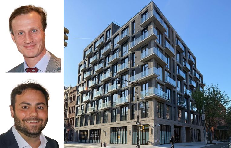 Verada's Nathaniel Mallon and Brendan Thrapp, and 340 Myrtle Avenue, Brooklyn.