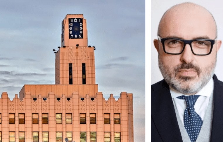 Dino Paparelli, Deutsche Bank Securities, and the Clock Tower Building in Santa Monica, Calif.