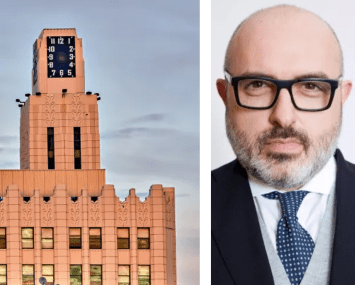 Dino Paparelli, Deutsche Bank Securities, and the Clock Tower Building in Santa Monica, Calif.