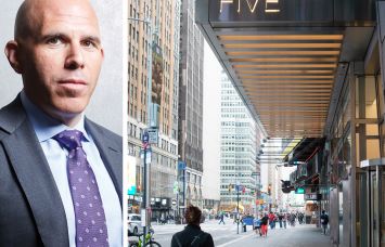 RXR CEO Scott Rechler and 5 Times Square.