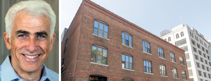 Shaul Kuba, co-founder and principal of CIM Group, and 50 Columbia Heights, Brooklyn.