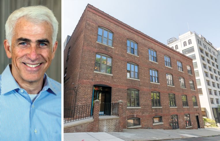 Shaul Kuba, co-founder and principal of CIM Group, and 50 Columbia Heights, Brooklyn.