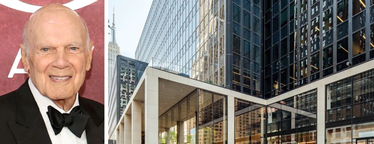 Vornado Realty CEO Steven Roth and One Penn Plaza.